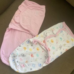 Baby girl swaddlers